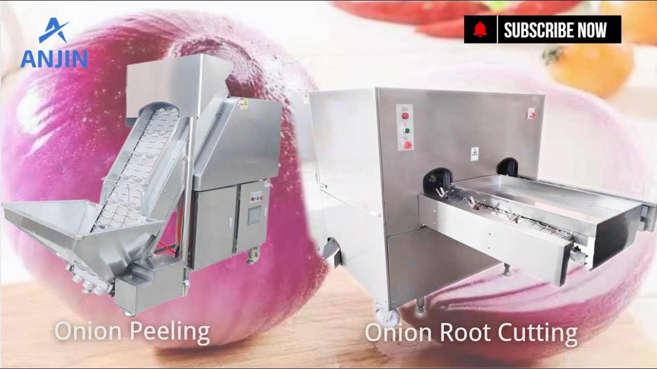 Automatic Onion Peeling and Root Cutting Machine High Efficiency Onion Processing Line
