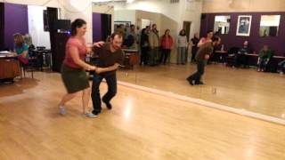 Swingout Variations and Footwork - Int. Lindy Hop @ Cats Corner 2/6/13