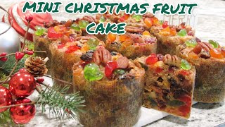 CHRISTMAS FRUIT CAKE RECIPE | ULTIMATE MINI CHRISTMAS FRUIT CAKE