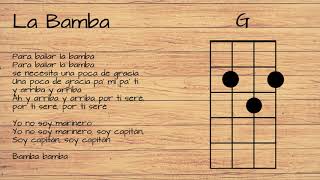 Video thumbnail of "La Bamba UKULELE TUTORIAL W/ LYRICS"