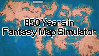 850 Years in Fantasy Map Simulator | Timelapse