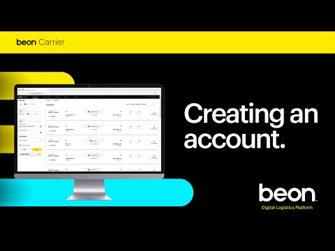 Beon Carrier Portal | Creating an Account