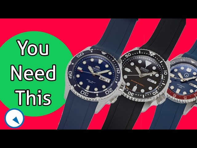 Rubber Straps for Seiko SKX007, SKX013 and Orient Ray! - YouTube