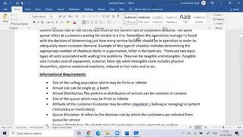 Queuing Theory  Introduction-Operation Research