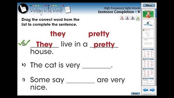 CC7100 High Frequency Sight Words: Sentence Completion Chapter Mini - 2013