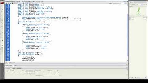 Actionscript 3 Gravity and Jumping Part 1