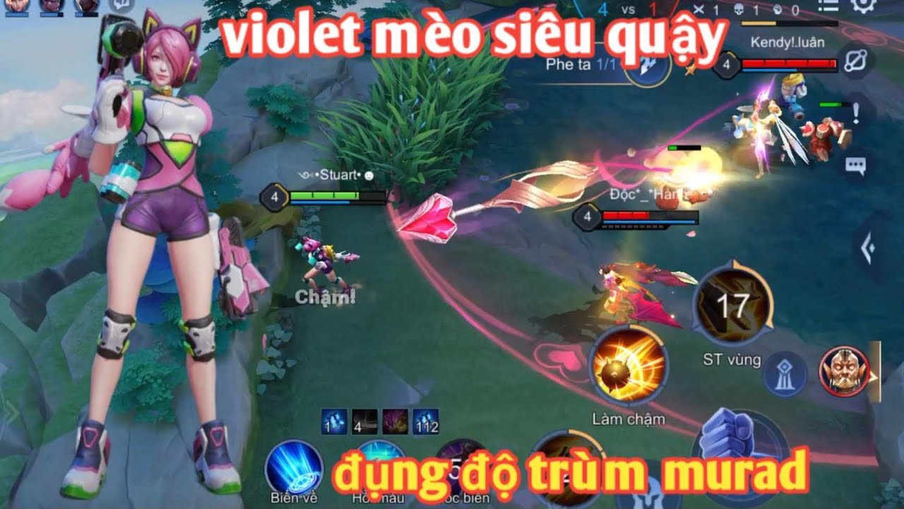 Liên Quân _ Quẩy Violet Mèo Siêu Quậy Theo Yêu Cầu Gặp Ngay Ông Trùm ...