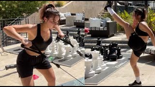 Andrea Botez Is A Fitness Freak.