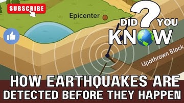 Hoe aardbevingen worden gedetecteerd voordat ze plaatsvinden #Aardbevingen #Aardbevingsvoorspelli...