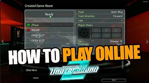 How to play NFSU2 Remaster Mods Zone online by Radmin VPN