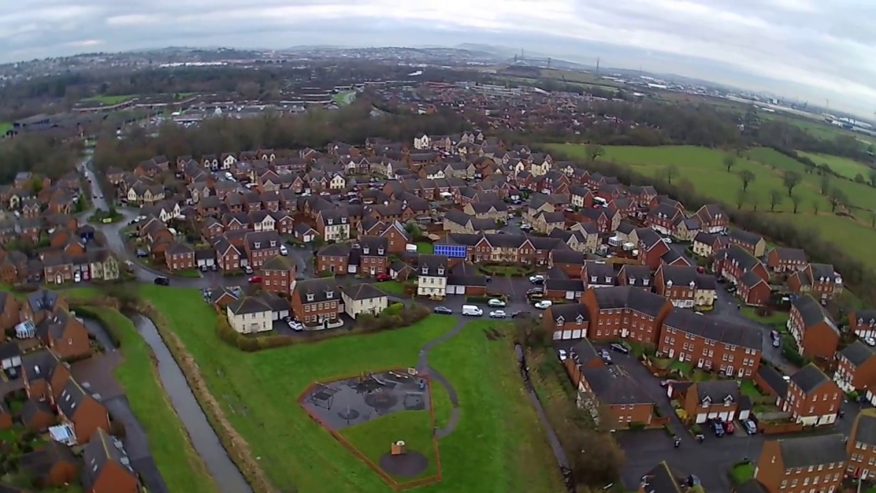 Drone (H501s) flight Coedkernew, Newport Wales UK