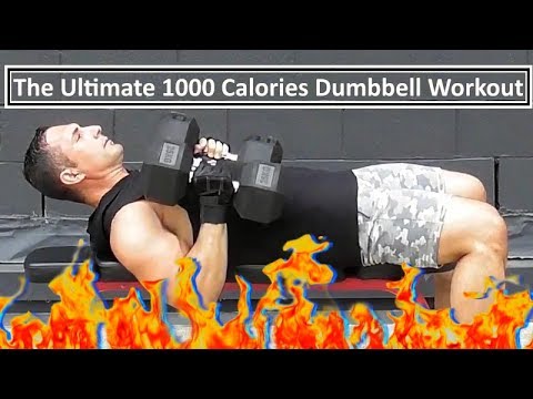 Ultimate Full Body Dumbbell Workout 1000 calories