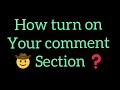 how to turn on your comment section/cat eyes 2