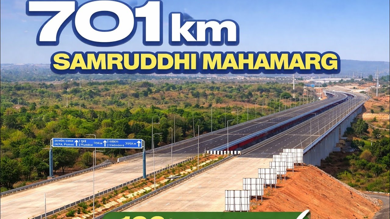 Nagpur to Mumbai in 8 Hours? Samruddhi Mahamarg  Road  Land & Development Tour! 🏗️ 701 km 