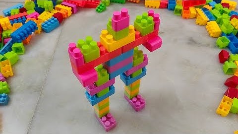 Satisfying DIY Robot ASMR/ Building Blocks/block game/lego building fun#asmr#buildingblocks#lego