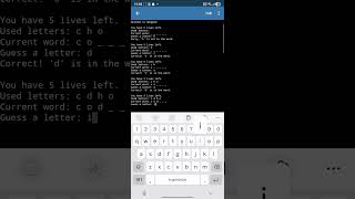 hangman game using python pprogramming