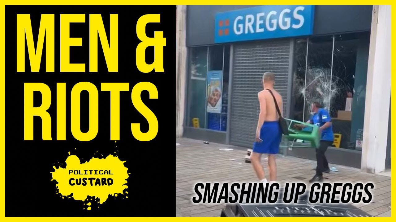 MEN & RIOTS: Why Are These Men Smashing Up A Greggs? - YouTube