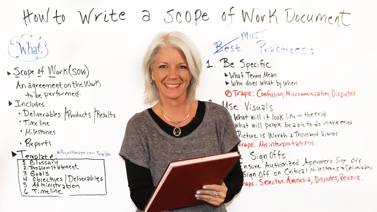 How to Write a Scope of Work Document - Project Management Training