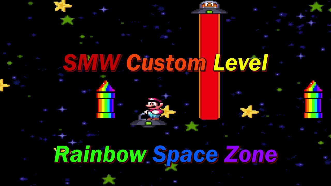 SMW Custom Level - Rainbow Space Zone - YouTube