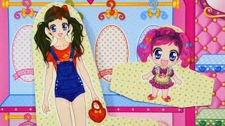 Girl and Baby Fashion Stylist Dress-up Sticker Doll Playing Games screenshot 1