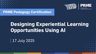Celebrity PRME Pedagogy Certificate: Designing Experiential Learning Opportunities for AI Profile