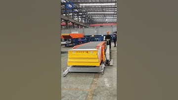 Telescopic Belt Conveyor on the move shipping container loading equipment