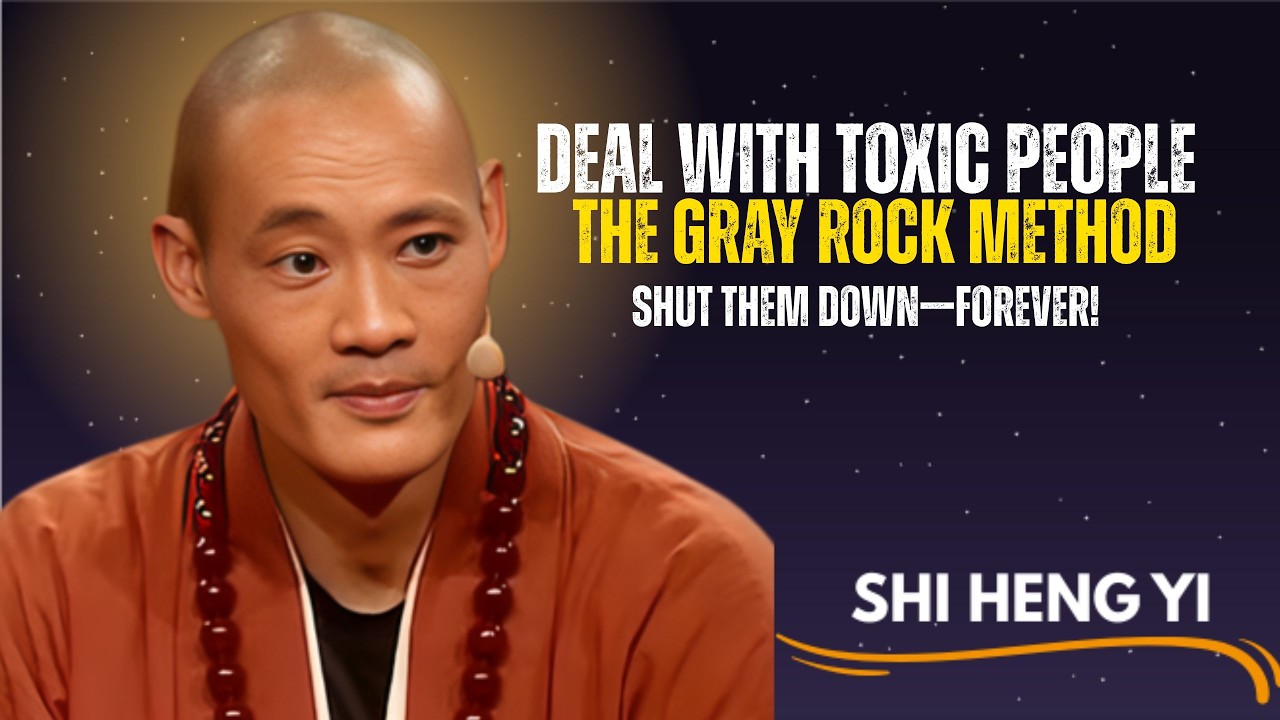 Gray Rocking The Best Way to Deal with Narcissists and Toxic People | Powerful Speech | SHI HENG YI