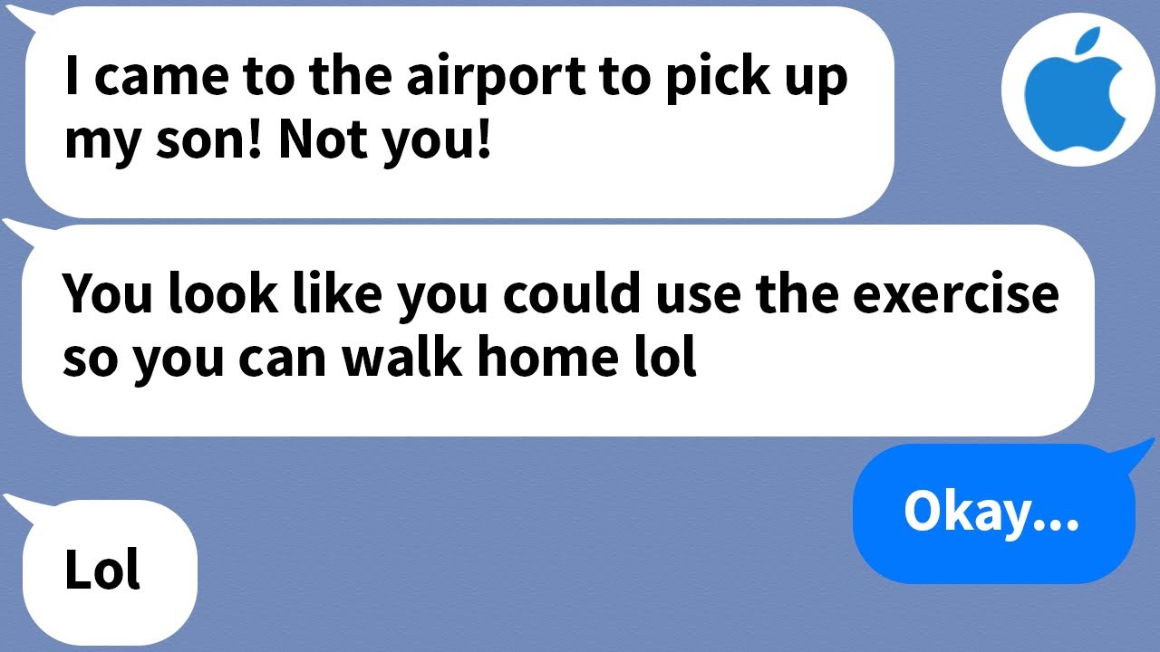 【Apple】 My mother-in-law left me at the airport...