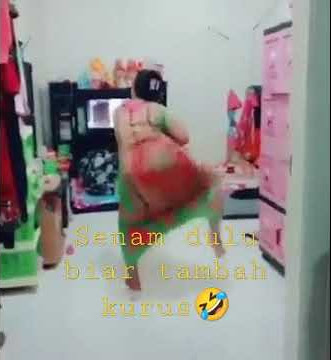 #lucu senam bokong