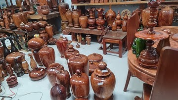 Thợ gỗ làng nghề bán vài cặp lục bình, bàn ghế, tủ giường, đồ mỹ nghệ làm thủ công cực đẹp