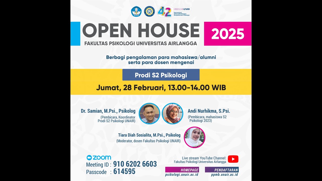 Open House 2025 - Prodi Magister Psikologi UNAIR