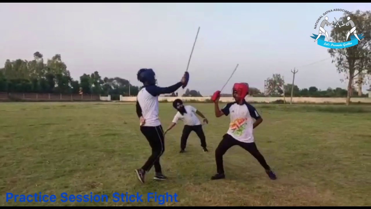 Stick Fight In Martial Art Gatka ਗੱਤਕਾ by National Gatka Association