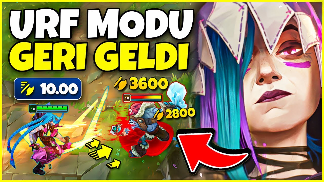 YENİ URF MODUNDA JINX İLE OYUNU BOZDUM!! (10.00 REKOR SALDIRI HIZI!!)