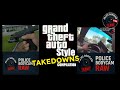 G.T.A style ultimate takedowns 🚨 Police Bodycam Raw