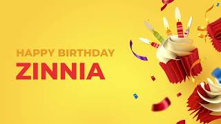 Happy Birthday Zinnia   Happy Birthday Song Made Especially For You 