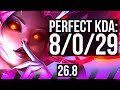 NAMI &amp; Miss Fortune vs KARMA &amp; Kai'Sa (SUP) | Perfect KDA: 8/0/29, 20K damage | EUNE Master | 26.8