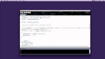 Processing Arrays: Hangman step 5