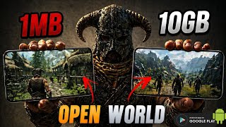 Best Open World Games for Android (1MB to 10GB+)🤯#gtav #rdr2 #wherewindsmeet #openworldgames 