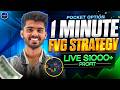 This 1-Minute FVG Strategy Made $1000+ LIVE! 📈🔥 Fair Value Gap on Pocket Option | TANISHQ VAIRAGI