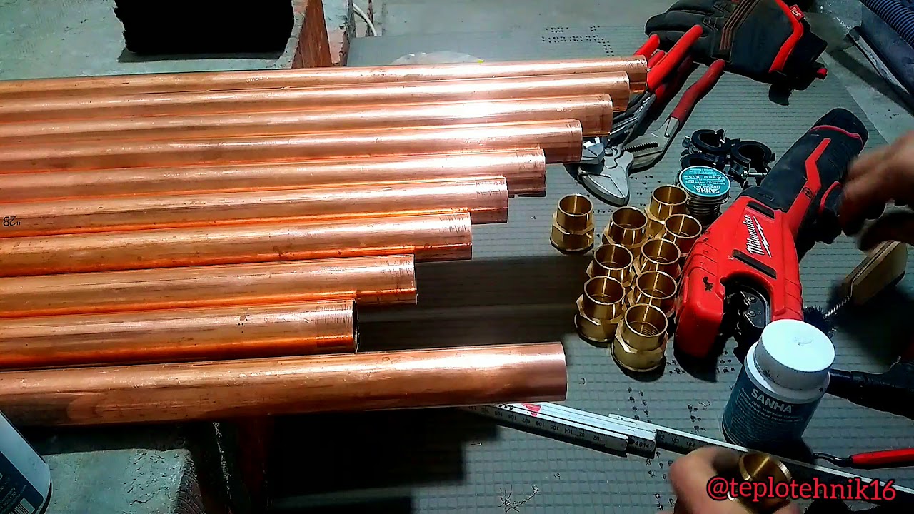 🔥 пайка медных труб - YouTube