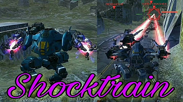 War Robots Test Server:- New Shocktrain Weapon GAMEPLAY
