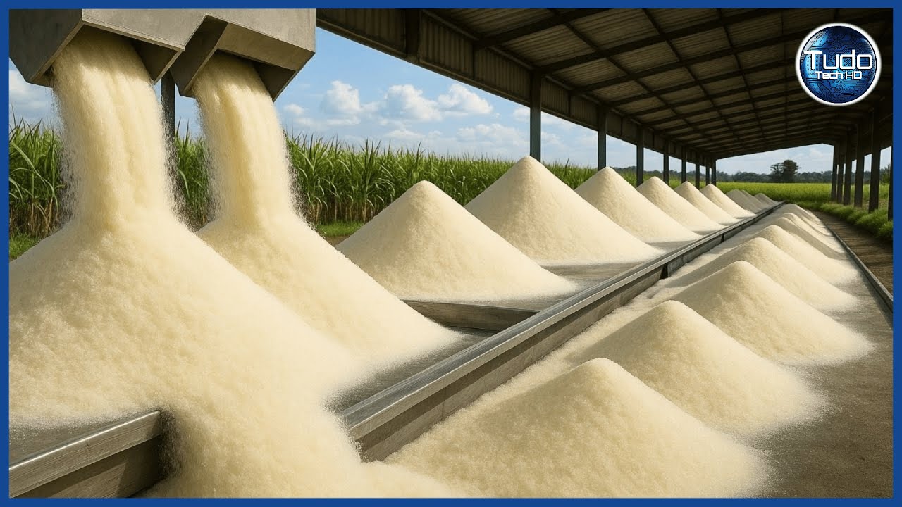 Como o ARROZ BRANCO é Produzido na Fábrica. Incrível Processo de cultivo e processamento de ARROZ