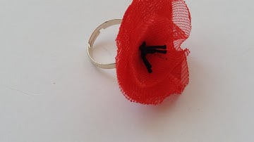 How To Make A Poppy Spring Like Ring - DIY Style Tutorial - Guidecentral