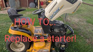 Kohler courage 25 HP starter replacement how to video!