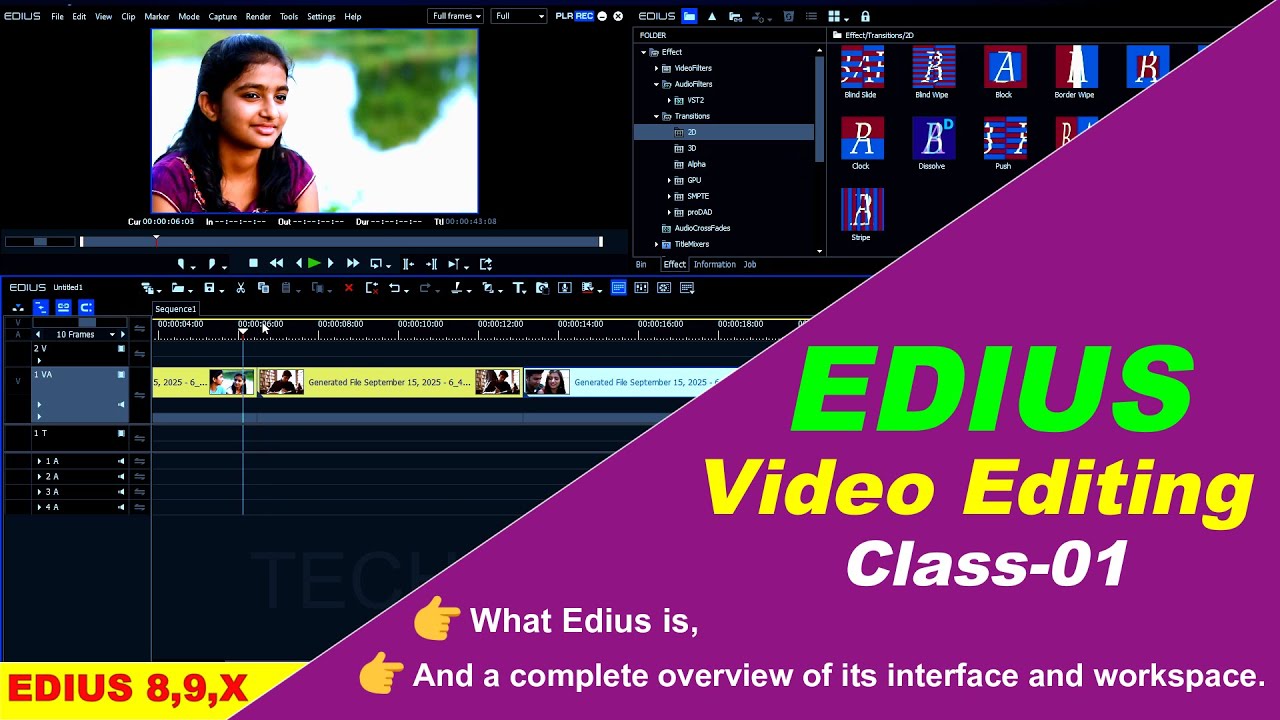 Edius Class 1 | Introduction to Edius Video Editing | Learn Video Editing Step by Step