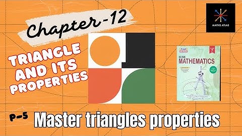 Frank ICSE Mathematics |Chapter 12 | Triangle  And Its Properties | Class 7 | Exercise 12.1 | P-5