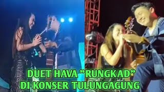 DUET HAVA 'RUNGKAD' HAPPY ASMARA X DELVA IRAWAN DI KONSER TULUNGAGUNG