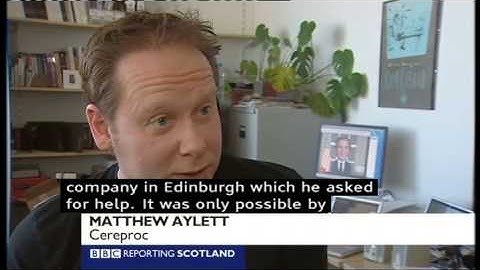 Cereproc on BBC news Scotland!
