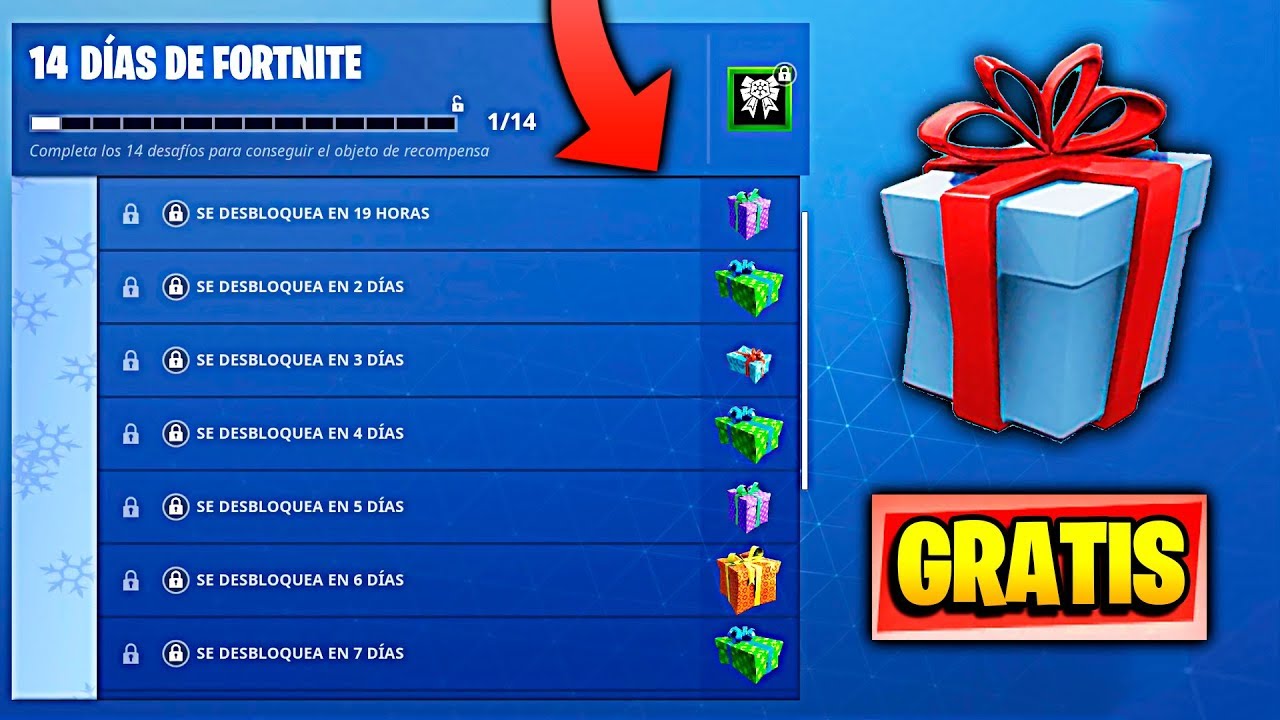 COMO CONSEGUIR 14 REGALOS GRATIS en FORTNITE! de FORTNITE Battle Royale