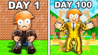 Surviving 100 Days As The OWNER Of Kick A Lucky Block!